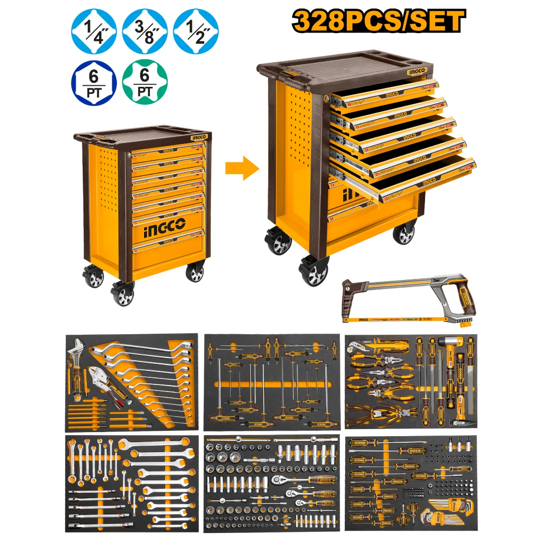 Ingco - Tool Chest with 328 Pieces